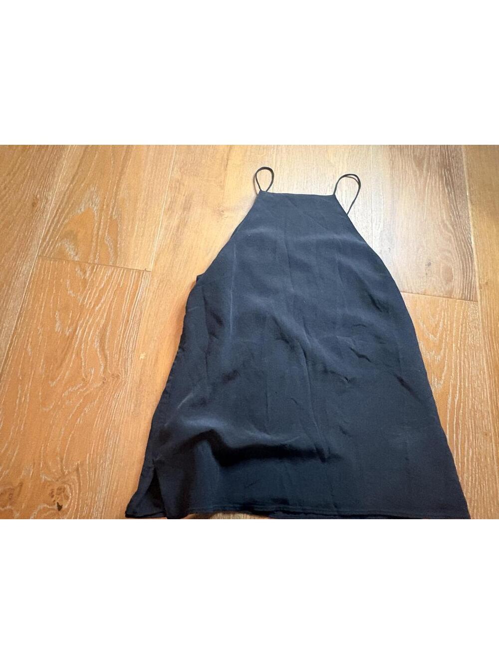 Cami NYC Black Lace Detail 100% Silk Camisole Small